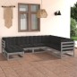 vidaXL 7-tlg. Garten-Lounge-Set mit Kissen Massivholz Kiefer vidaXL 7-tlg. Garten-Lounge-Set mit Kissen Massivholz Kiefer