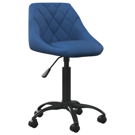 vidaXL Bürostuhl Blau Samt 