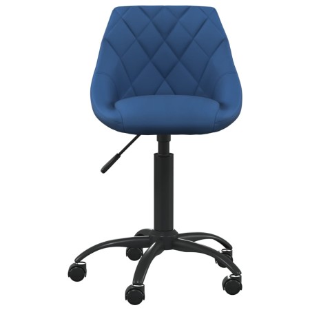 vidaXL Bürostuhl Blau Samt 