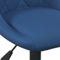 vidaXL Bürostuhl Blau Samt vidaXL Bürostuhl Blau Samt