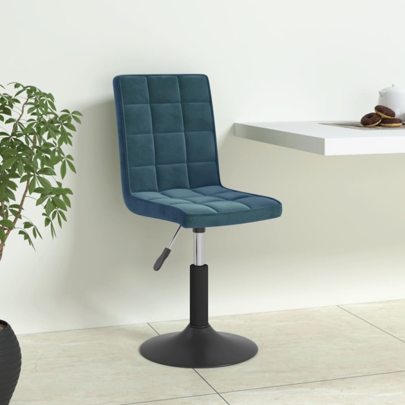 vidaXL Esszimmerstühle 6 Stk. Drehbar Blau Samt vidaXL Esszimmerstühle 6 Stk. Drehbar Blau Samt