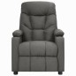 vidaXL Massagesessel mit Aufstehhilfe Dunkelgrau Stoff vidaXL Massagesessel mit Aufstehhilfe Dunkelgrau Stoff
