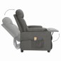 vidaXL Massagesessel mit Aufstehhilfe Dunkelgrau Stoff vidaXL Massagesessel mit Aufstehhilfe Dunkelgrau Stoff