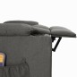 vidaXL Massagesessel mit Aufstehhilfe Dunkelgrau Stoff vidaXL Massagesessel mit Aufstehhilfe Dunkelgrau Stoff