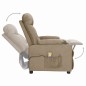 vidaXL Massagesessel mit Aufstehhilfe Taupe Stoff vidaXL Massagesessel mit Aufstehhilfe Taupe Stoff