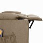 vidaXL Massagesessel mit Aufstehhilfe Taupe Stoff vidaXL Massagesessel mit Aufstehhilfe Taupe Stoff