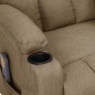 vidaXL Massagesessel mit Aufstehhilfe Taupe Stoff vidaXL Massagesessel mit Aufstehhilfe Taupe Stoff