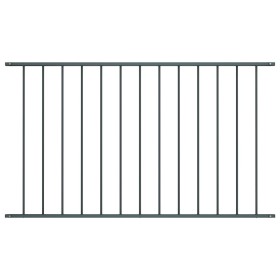 vidaXL Zaunfeld Pulverbeschichteter Stahl 1,7 x 1,25 m Anthrazit