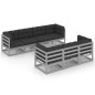8-tlg. Garten-Lounge-Set mit Kissen Kiefer Massivholz 8-tlg. Garten-Lounge-Set mit Kissen Kiefer Massivholz