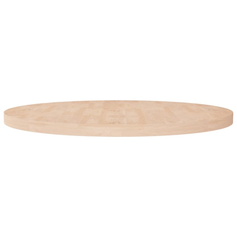 vidaXL Runde Tischplatte Ø90x4 cm Unbehandeltes Massivholz Eiche vidaXL Runde Tischplatte Ø90x4 cm Unbehandeltes Massivholz Eiche