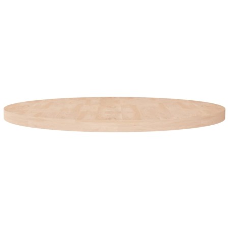 vidaXL Runde Tischplatte Ø90x4 cm Unbehandeltes Massivholz Eiche