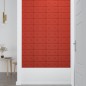 vidaXL Wandpaneele 12 Stk. Rot 30x15 cm Kunstleder 0,54 m² vidaXL Wandpaneele 12 Stk. Rot 30x15 cm Kunstleder 0,54 m²