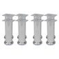 vidaXL Sofabeine 8 Stk. Rund Chrom 180 mm vidaXL Sofabeine 8 Stk. Rund Chrom 180 mm