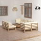 8-tlg. Garten-Lounge-Set mit Kissen Kiefer Massivholz 8-tlg. Garten-Lounge-Set mit Kissen Kiefer Massivholz