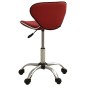 vidaXL Friseur Rollhocker Weinrot Kunstleder vidaXL Friseur Rollhocker Weinrot Kunstleder