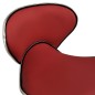 vidaXL Friseur Rollhocker Weinrot Kunstleder vidaXL Friseur Rollhocker Weinrot Kunstleder