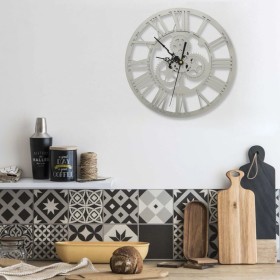 vidaXL Wanduhr Silbern 30 cm Acryl 