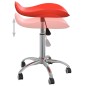 vidaXL Friseur Rollhocker Rot Kunstleder vidaXL Friseur Rollhocker Rot Kunstleder