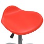 vidaXL Friseur Rollhocker Rot Kunstleder vidaXL Friseur Rollhocker Rot Kunstleder