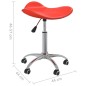 vidaXL Friseur Rollhocker Rot Kunstleder vidaXL Friseur Rollhocker Rot Kunstleder