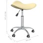 vidaXL Friseur Rollhocker Creme Kunstleder vidaXL Friseur Rollhocker Creme Kunstleder