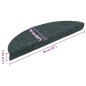 vidaXL Selbstklebende Treppenmatten 5 Stk. Grün 56x17x3 cm Nadelvlies vidaXL Selbstklebende Treppenmatten 5 Stk. Grün 56x17x3 cm Nadelvlies