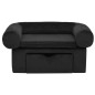 vidaXL Hundesofa mit Schublade Schwarz 75x50x38 cm Plüsch vidaXL Hundesofa mit Schublade Schwarz 75x50x38 cm Plüsch