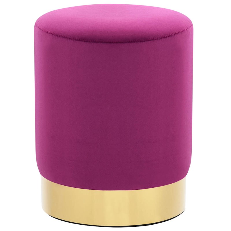 vidaXL Hocker Lila und Golden Samt vidaXL Hocker Lila und Golden Samt