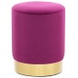 vidaXL Hocker Lila und Golden Samt vidaXL Hocker Lila und Golden Samt