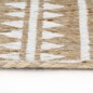 vidaXL Teppich Handgefertigt Jute mit weißem Aufdruck 150 cm vidaXL Teppich Handgefertigt Jute mit weißem Aufdruck 150 cm