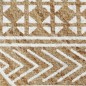 vidaXL Teppich Handgefertigt Jute mit weißem Aufdruck 150 cm vidaXL Teppich Handgefertigt Jute mit weißem Aufdruck 150 cm