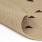 vidaXL Teppich Handgefertigt Jute mit Dreiecksmuster 90 cm vidaXL Teppich Handgefertigt Jute mit Dreiecksmuster 90 cm