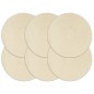 vidaXL Tischsets 6 Stk. Natur 38 cm Rund Baumwolle vidaXL Tischsets 6 Stk. Natur 38 cm Rund Baumwolle