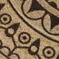 vidaXL Teppich Handgefertigt Jute mit Dunkelbraunem Aufdruck 120 cm vidaXL Teppich Handgefertigt Jute mit Dunkelbraunem Aufdruck 120 cm