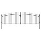 vidaXL Doppelflügel-Gartentor mit Speerspitzen 400×175 cm vidaXL Doppelflügel-Gartentor mit Speerspitzen 400×175 cm