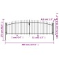vidaXL Doppelflügel-Gartentor mit Speerspitzen 400×175 cm vidaXL Doppelflügel-Gartentor mit Speerspitzen 400×175 cm