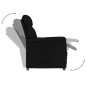 vidaXL Relaxsessel Schwarz Wildleder-Optik vidaXL Relaxsessel Schwarz Wildleder-Optik