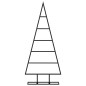 vidaXL Metall-Weihnachtsbaum für Dekorationen Schwarz 90 cm vidaXL Metall-Weihnachtsbaum für Dekorationen Schwarz 90 cm