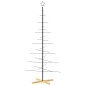 vidaXL Weihnachtsbaum Metall mit Holzständer Schwarz 180 cm vidaXL Weihnachtsbaum Metall mit Holzständer Schwarz 180 cm