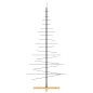 vidaXL Weihnachtsbaum Metall mit Holzständer Schwarz 180 cm vidaXL Weihnachtsbaum Metall mit Holzständer Schwarz 180 cm