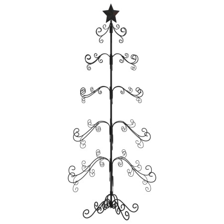 vidaXL Metall-Weihnachtsbaum für Dekorationen Schwarz 150 cm
