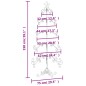 vidaXL Metall-Weihnachtsbaum für Dekorationen Schwarz 150 cm vidaXL Metall-Weihnachtsbaum für Dekorationen Schwarz 150 cm