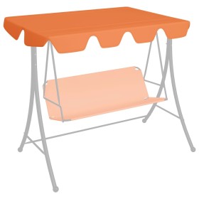 vidaXL Ersatzdach für Hollywoodschaukel Orange 150/130x105/70 cm