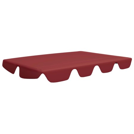 vidaXL Ersatzdach für Hollywoodschaukel Weinrot 188/168x145/110 cm