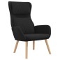 vidaXL Relaxsessel mit Hocker Schwarz Samt vidaXL Relaxsessel mit Hocker Schwarz Samt