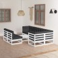 vidaXL 8-tlg. Garten-Lounge-Set mit Kissen Massivholz Kiefer vidaXL 8-tlg. Garten-Lounge-Set mit Kissen Massivholz Kiefer