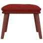 vidaXL Relaxsessel mit Hocker Weinrot Stoff vidaXL Relaxsessel mit Hocker Weinrot Stoff