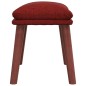 vidaXL Relaxsessel mit Hocker Weinrot Stoff vidaXL Relaxsessel mit Hocker Weinrot Stoff