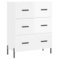 vidaXL Highboard Hochglanz-Weiß 69,5x34x180 cm Holzwerkstoff vidaXL Highboard Hochglanz-Weiß 69,5x34x180 cm Holzwerkstoff