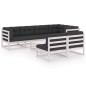 vidaXL 8-tlg. Garten-Lounge-Set mit Kissen Massivholz Kiefer vidaXL 8-tlg. Garten-Lounge-Set mit Kissen Massivholz Kiefer